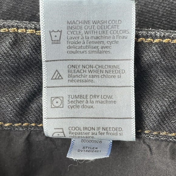 Vince Women's Black Denim Jeans Sz 27 High Waist Button Fly Cropped Ankke Jeans - Picture 10 of 10